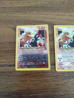 Sealed Entei 34 Reverse Holo Black Star Promo Pokemon Card '01 + 2 Enteis +Bonus - Image 2
