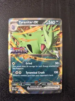 Tyranitar EX 064/131 Prismatic Evolutions Promo Stamped Pokemon Card - NM - Image 1