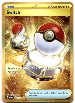 Pokemon TCG Switch 206/165 Scarlet & Violet Pokemon 151 Holo Rare Near Mint - Image 1
