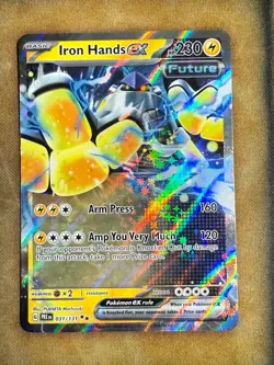 Pokemon Iron Hands EX 031/131 Prismatic Evolutions Ultra Rare Holo NM - Image 1