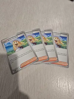 4x Lillie's Determination 119/132 Mega Evolution Pokemon Playset - Image 1