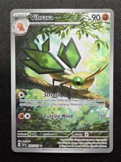 Pokemon TCG Vibrava Illustration Rare SV08: Surging Sparks 206/191 NM - Image 1