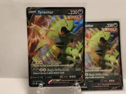Pokemon TCG Tyranitar V Battle Styles SWSH109 Blqck Star Promo *Both NM-MT* - Image 1