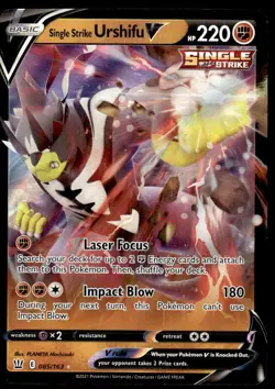 Pokemon TCG Battle Styles #085/163 Single Strike Urshifu V NM - Image 1