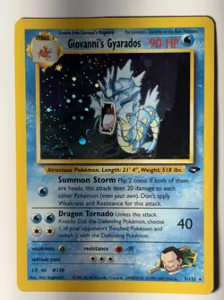 Pokemon TCG Giovanni's Gyarados 5/132 Gym Challenge Holo NM - Image 3