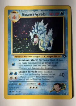 Pokemon TCG Giovanni's Gyarados 5/132 Gym Challenge Holo NM - Image 4