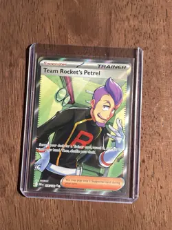 Pokemon TCG: 226/182 Team Rocket’s Petrel Full Art From Destined Rivals - Image 1