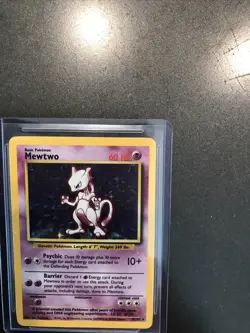 Mewtwo 10/102 Pokemon TCG 1999 Base Set Holo Unlimited Rare - MP - Image 1