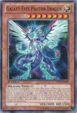 Yugioh! LP Galaxy-Eyes Photon Dragon - SP13-EN008 - Starfoil Rare - Unlimited Ed - Image 1