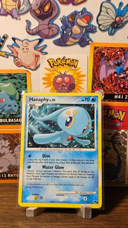 Manaphy 2/17 Pop Series 9 Holo Rare Promo Pokemon TCG Card - lightly played - Image 1