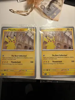 2x Pokemon TCG Promo Oversized Card - Pikachu at the Museum (Sealed) - UK - Image 1