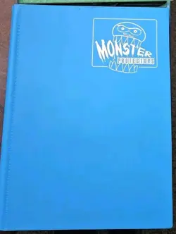 Blue Binder 9-Pocket Side Load 360 Cards Monster Protectors Excellent Condition - Image 1