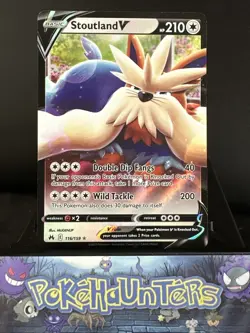 Pokemon Card Stoutland V 116/159 Crown Zenith Half Art Near Mint - Image 1