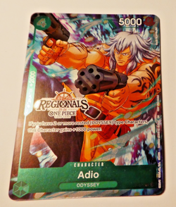 One Piece English Card Game Holo Regionals Carte Adio P-078 - Image 1