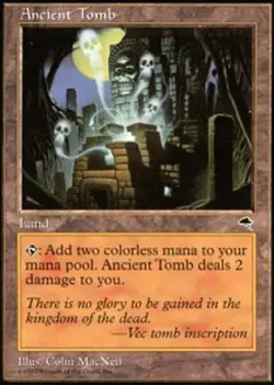 1 x Ancient Tomb - Tempest - Moderate Play - MTG - Image 1