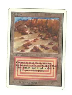 MTG Bling - Reserved List, Dual Land - Plateau - Unlimited -B47[HP] - Image 1