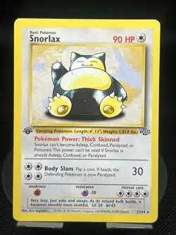 Pokemon TCG Snorlax 27/64 Jungle 1st Edition Regular Rare NM - Image 1