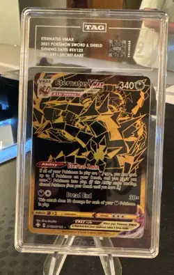 2021 Pokemon SWSH Shining Fates Eternatus VMAX Full Art #SV122 Gem Mint TAG 9 - Image 1