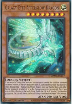 Yugioh - Galaxy-Eyes Afterglow Dragon (Ultra Rare) (1st Edition) - MAMA-EN057 P - Image 1