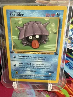 Pokemon TCG Shellder Fossil, 1st Edition Common Card 54/62 Never Played, NM! - Image 1