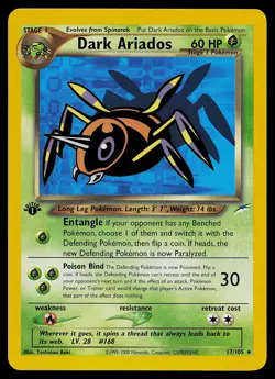 Pokemon Card - Dark Ariados Neo Destiny 17/105 Rare 1st Edition - Image 1
