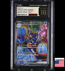 PRISTINE CGC 10 Palafin ex SAR 207 sv8a Terastal Fest ex JAPANESE Pokemon Card - Image 1