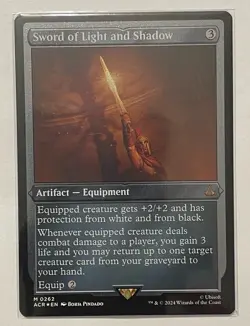Sword of Light and Shadow Foil Etched - Mythic - Assassin's Creed MTG - Image 1