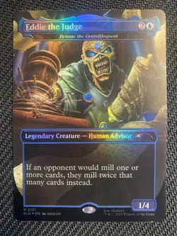 Magic: The Gathering Eddie the Judge Foil Secret Lair Iron Maiden - Image 1