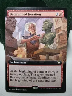 Determined Iteration - Extended Art Streets of New Capenna Commander NM MTG - Image 1