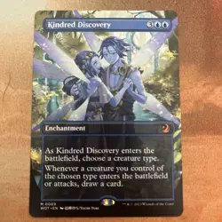 Kindred Discovery - Wilds of Eldraine Enchanting Tales, Borderless MTG NM - Image 1