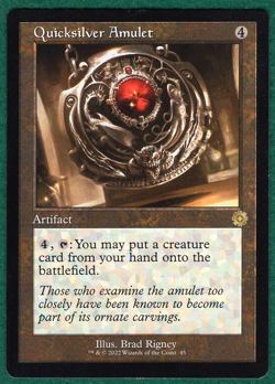 Quicksilver Amulet - The Brothers' War: Retro Frame Artifacts (BRR) #45 - MTG - Image 1