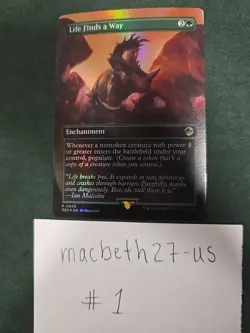 Life Finds A Way Borderless (Foil) - MTG Jurassic World LP English - Image 1