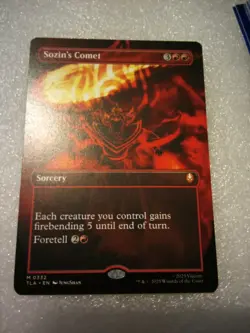 MtG Avatar: The Last Airbender Sozin's Comet Borderless Mythic M0332 Unplayed - Image 1