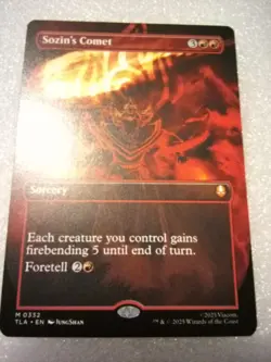 MtG Avatar: The Last Airbender Sozin's Comet Borderless Mythic M0332 Unplayed - Image 2