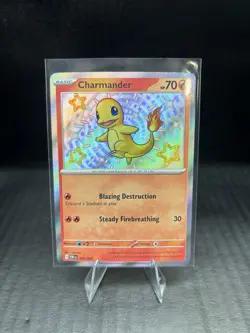 Pokemon Charmander SV: Paldean Fates 109/091 Shiny Rare Holo HP 70 - Image 1