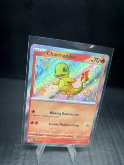 Pokemon Charmander SV: Paldean Fates 109/091 Shiny Rare Holo HP 70 - Image 2