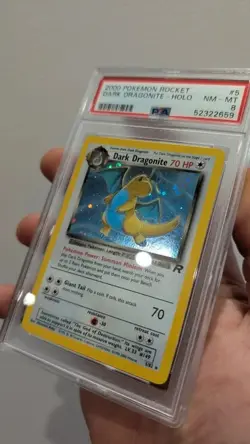 Dark Dragonite 5/82 Team Rocket Holo PSA 8 WOTC Pokemon Tcg - Image 3