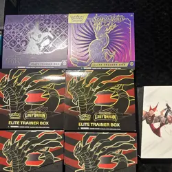 Pokemon ETB Lot Of 13 Open Box No Packs No Promos. Includes sleeves, coins, dice - Image 5