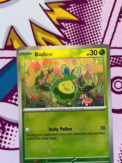 Pokemon TCG - Budew 004/131 - Prismatic Evolutions - Pokeball Reverse Holo - NM - Image 5