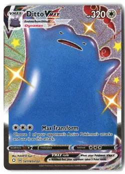 Ditto VMAX ⭐ SV119/SV122 Holo Rare VMAX Shining Fates Shiny Vault Pokemon NM - Image 1
