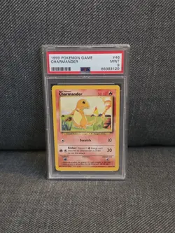 1999 Pokemon Base Set CHARMANDER #46 PSA 9 MINT - Image 1
