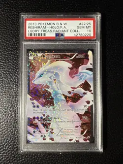 2013 Pokemon Legendary Treasures Radiant Collection #22 Reshiram Full Art PSA 10 - Image 1