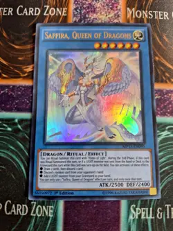 Yu-Gi-Oh! Saffira, Queen of Dragons MP15-EN095 Ultra Rare 1st Edition Near Mint - Image 1
