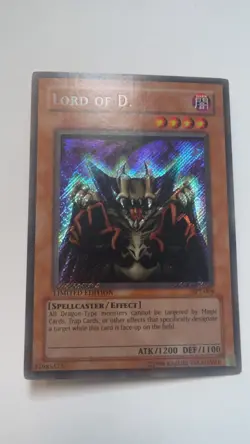 Yu-Gi-Oh Lord of D. BPT-004 Limited Secret Rare Foil Shift Misprint Error LP-MP - Image 2
