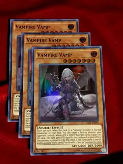 Yu-Gi-Oh! (x3) Vampire Vamp - DASA-EN050 - Super Rare Unlimited - Unplayed Mint+ - Image 1