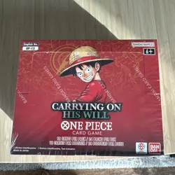 ONE PIECE OP-13 CARRYING ON HIS WILL ENGLISH SEALED BOOSTER BOX See Description - Image 1