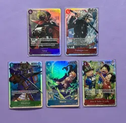 One Piece TCG English 20 SR Card Lot: OP09, OP13, OP14, PRB02 - Image 2