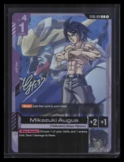 Gundam Card Game ST05-010 C Mikazuki Augus Promo - Image 1