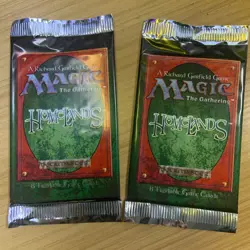 MTG HOMELANDS MAGIC the GATHERING 1995 2 BOOSTER PACKS SEALED RESERVE LIST CARDS - Image 1