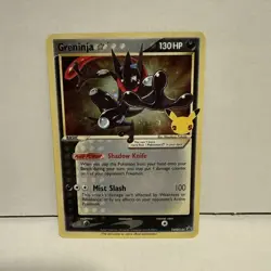 Pokemon Greninja TCG Star SWSH144 Celebrations Black Star Promo Shiny Holo Card - Image 1